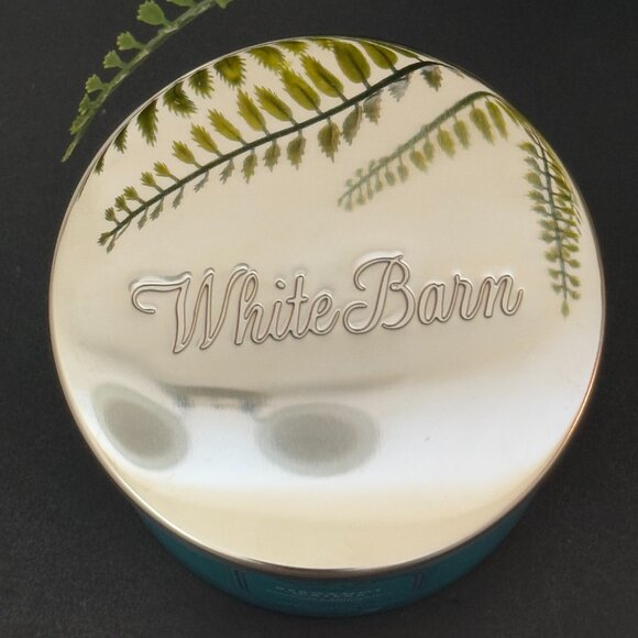 BBW Bergamot Waters White Barn Bath & Body Works 3 Wick Candle - Picture 8 of 10